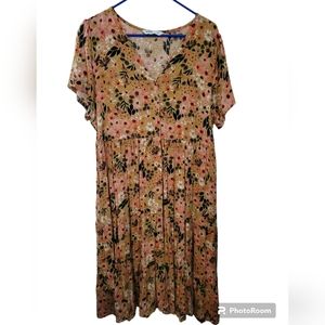 Sonoma Flowered Dress with Fall Vibes